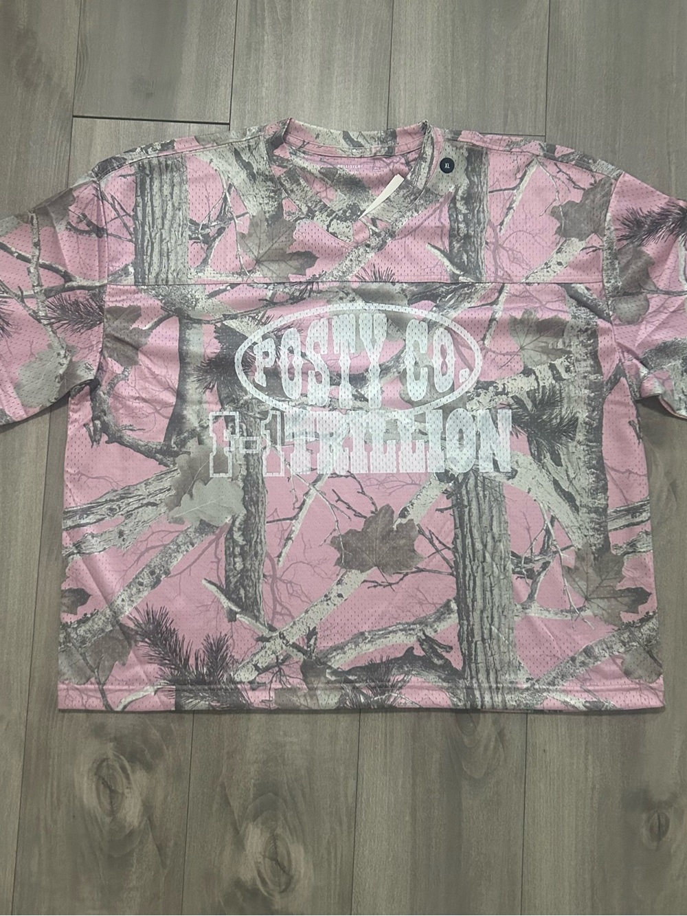 Pink Camo Short-Sleeve Boxey Tee